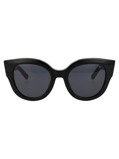 Philipp Plein Square-frame Acetate Sunglasses In 0700 Black