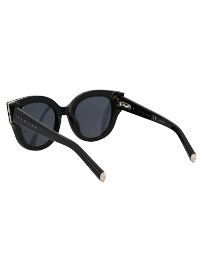 Philipp Plein Square-frame Acetate Sunglasses In 0700 Black