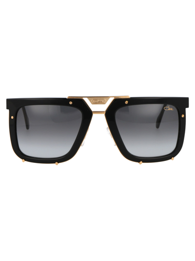 Shop Cazal Mod. 648 Sunglasses In 001 Gold Black