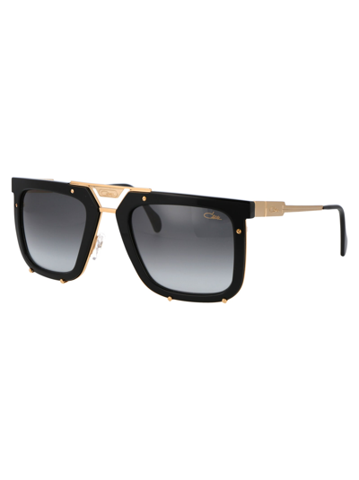 Shop Cazal Mod. 648 Sunglasses In 001 Gold Black