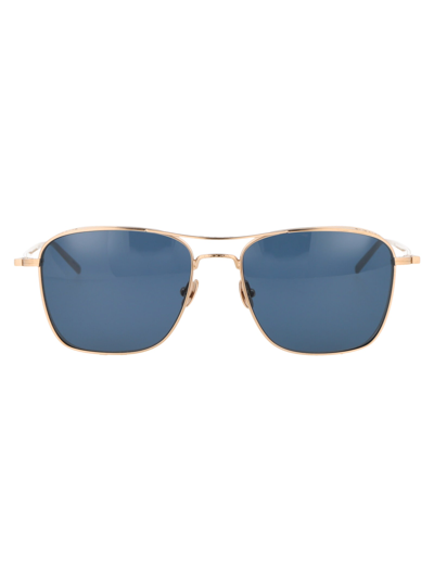 Shop Matsuda M3099 Sunglasses In Bg Brushed Gold