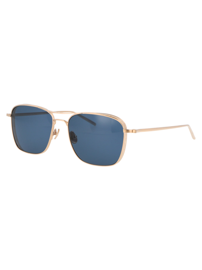 Shop Matsuda M3099 Sunglasses In Bg Brushed Gold