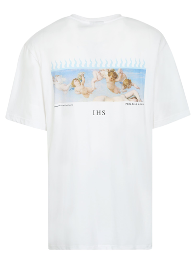 Shop Ihs Cotton T-shirt In White