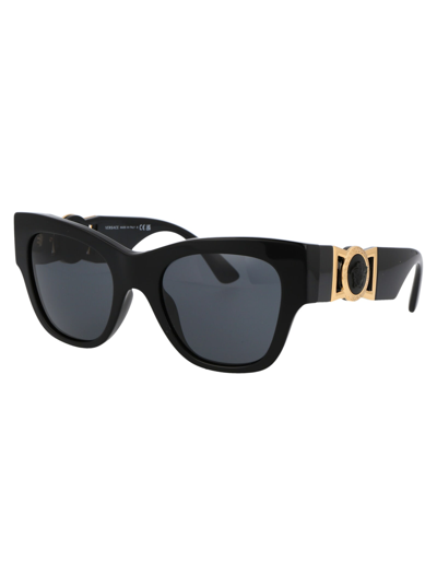 Shop Versace 0ve4415u Sunglasses In Gb1/87 Black