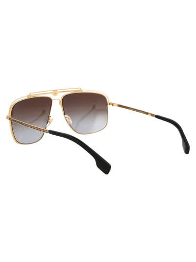 Shop Versace 0ve2242 Sunglasses In 100289 Gold Grey Gradient Brown