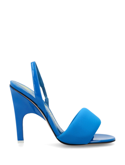 Shop Attico Rem Slingback Sandal In Turquoise