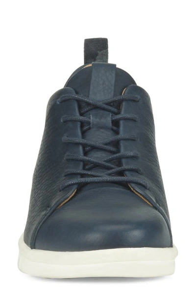 Shop Comfortiva Cayson Sneaker In Navy Leather