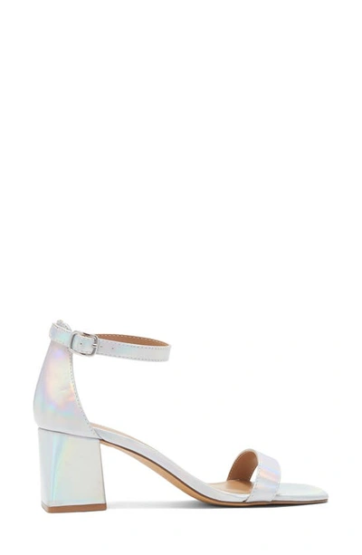 Shop Abound Finn Ankle Strap Sandal In Silver Iridescent