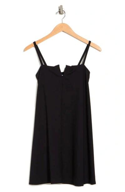 susana monaco flared v wire tank dress