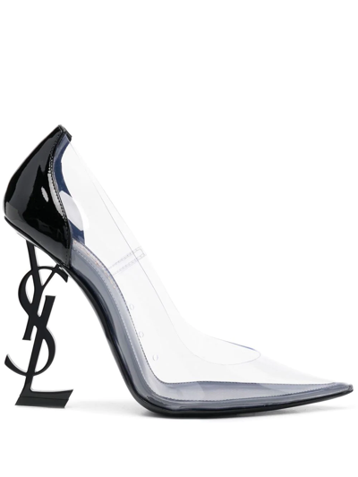 Shop Saint Laurent Opyum 110mm Pumps In Black