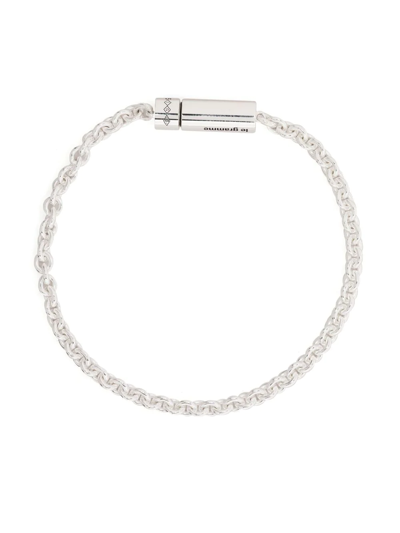 Shop Le Gramme Cable-chain Bracelet In Silver