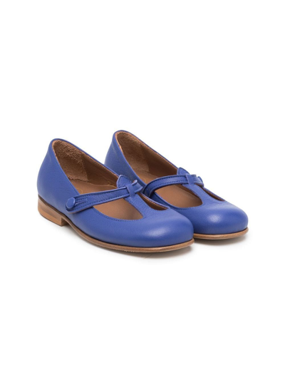 Pèpè Kids' Lulu Ballerina Shoes In Blue | ModeSens
