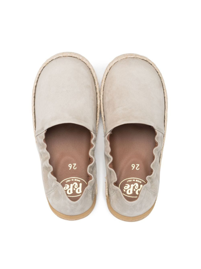 Shop Pèpè Slip-on Espadrille Ballerinas In Grey