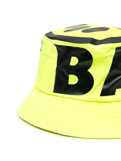 Shop Barrow Teen Logo-print Bucket Hat In Yellow