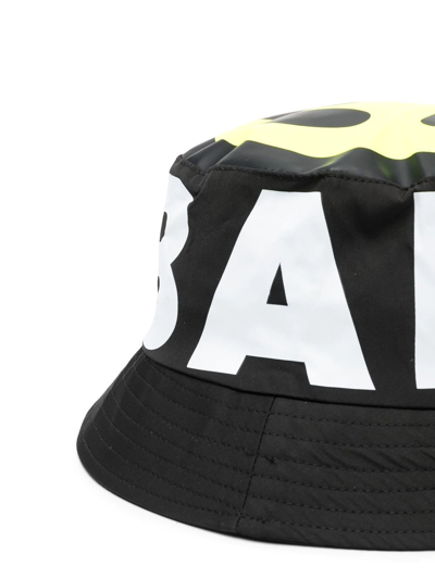 Shop Barrow Logo-print Bucket Hat In Black