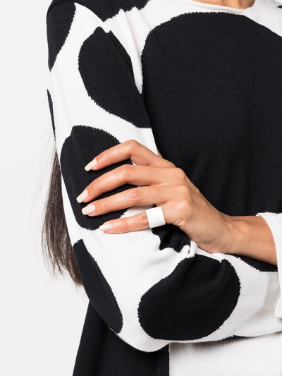Detaj Wide-band Sterling Silver Ring In White