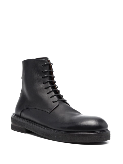 Shop Marsèll Chunky Lace-up Boots In Black