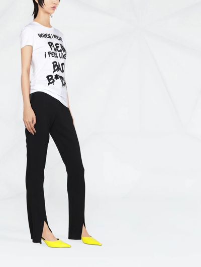 Philipp Plein Sexy Pure Rhinestone-embellished T-shirt In White