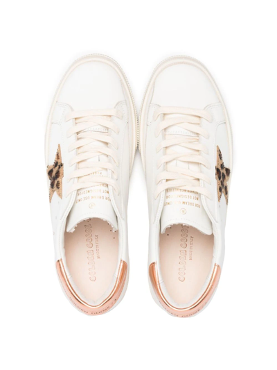 Shop Golden Goose Teen May Low-top Sneakers In White