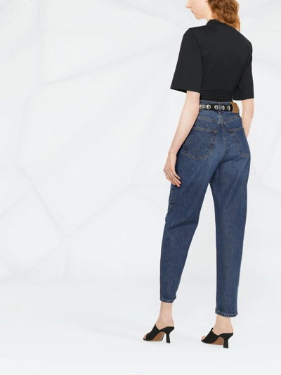 Shop Totême High-waist Boyfriend Jeans In Blue