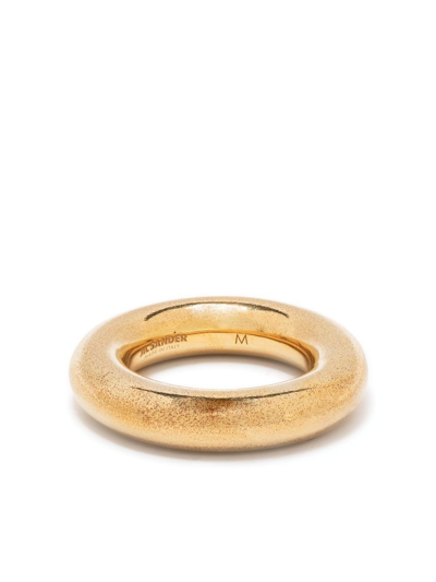 Shop Jil Sander Gold-plated Sterling-silver Ring