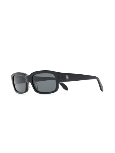 Shop Totême Rectangular-frame Tinted Sunglasses In Black