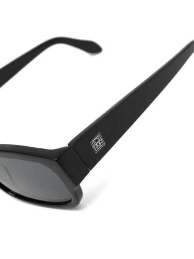 Shop Totême Rectangular-frame Tinted Sunglasses In Black