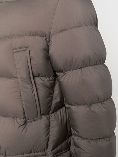 Herno Padded Hooded Down Jacket In Green