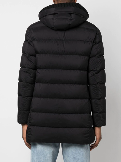 Shop Herno Padded Down Coat In Black