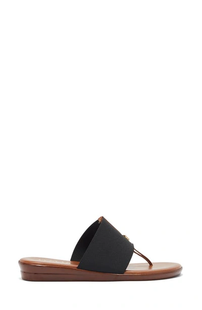 Shop Italian Shoemakers Afia Top Strap Wedge Sandal In Black