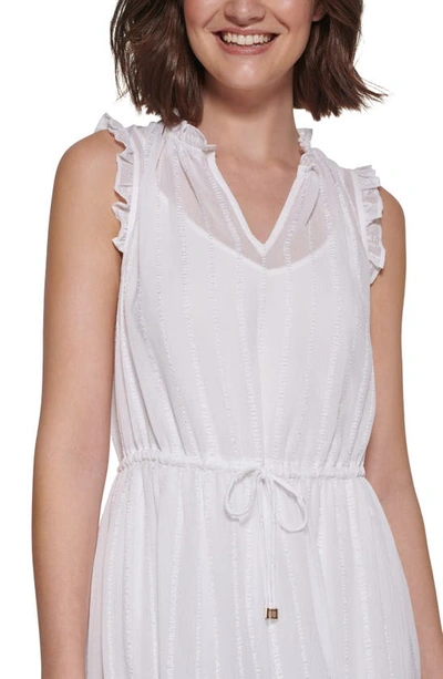 Shop Tommy Hilfiger Ella Gauze Midi Dress In Bright White