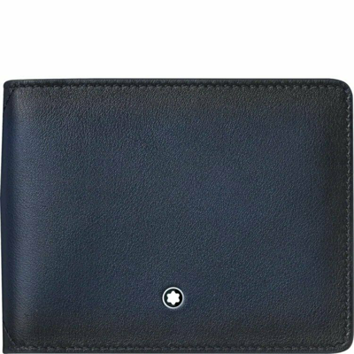 Shop Montblanc Meisterstuck Selection Sfumato 4 Cc Wallet In Blue