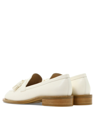 Shop Stuart Weitzman "sutton" Loafers In White