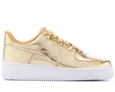 Shop Nike Air Force 1 Sp Metallic Gold Sneakers