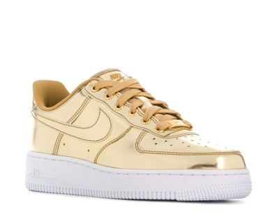 Shop Nike Air Force 1 Sp Metallic Gold Sneakers