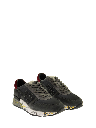 Premiata Mick 5355 - Sneakers In Grey/red | ModeSens