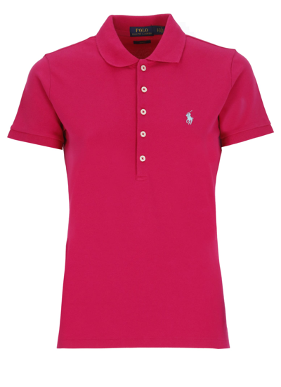 Shop Ralph Lauren Cotton Polo Shirt In Aruba Pink
