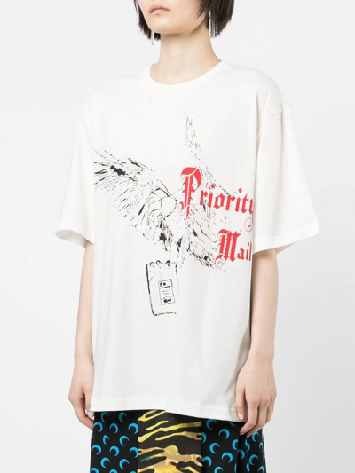 Ih Nom Uh Nit Graphic-print Short-sleeve T-shirt In 白色