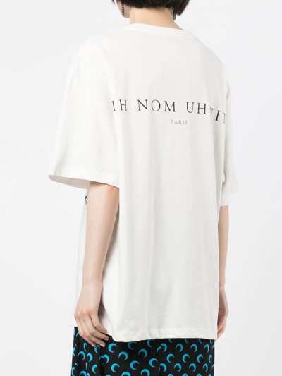 Ih Nom Uh Nit Graphic-print Short-sleeve T-shirt In 白色