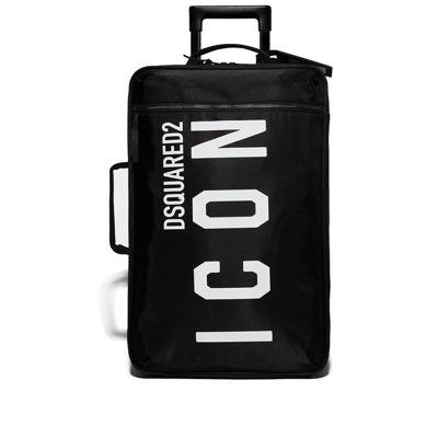 Shop Dsquared2 Be Icon Black White Trolley