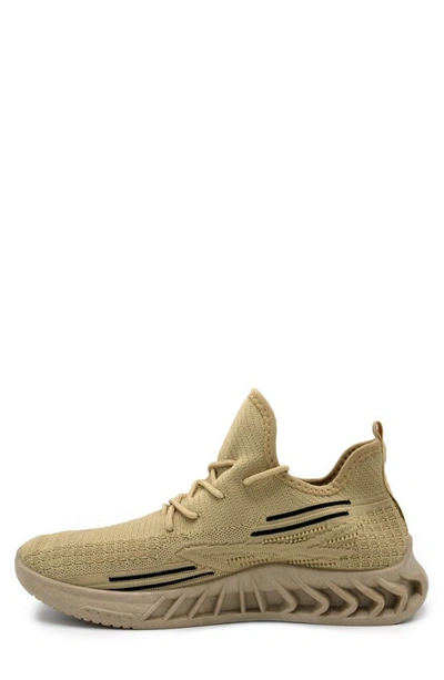 Shop Akademiks Fit Jogger Sneaker In Beige