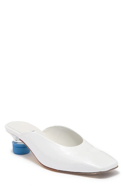 Shop Miista Karolina Bottle Cap Heel Mule In White