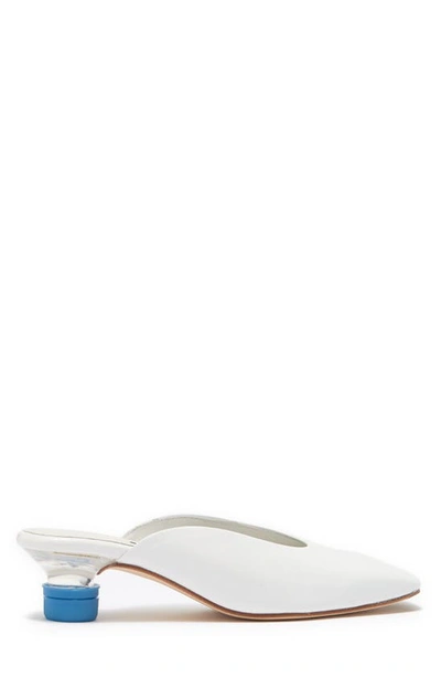 Shop Miista Karolina Bottle Cap Heel Mule In White