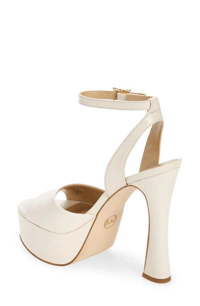 Shop Michael Michael Kors Jenson Platform Sandal In Light Cream