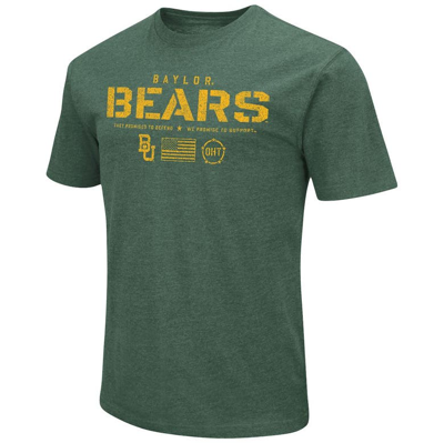 Shop Colosseum Green Baylor Bears Oht Military Appreciation Flag 2.0 T-shirt