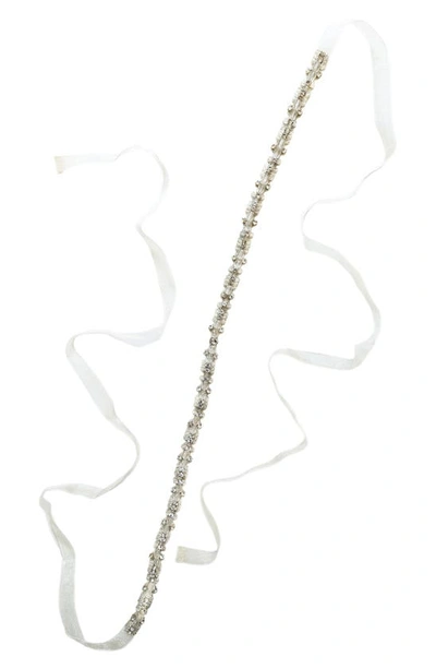 Shop Brides And Hairpins Ruth Crystal Sash In Silver