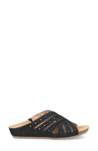 Shop Comfortiva Gala Crisscross Slide Sandal In Black