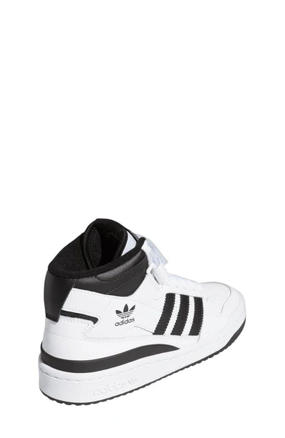 Shop Adidas Originals Forum Mid Sneaker In White/ Black/ White