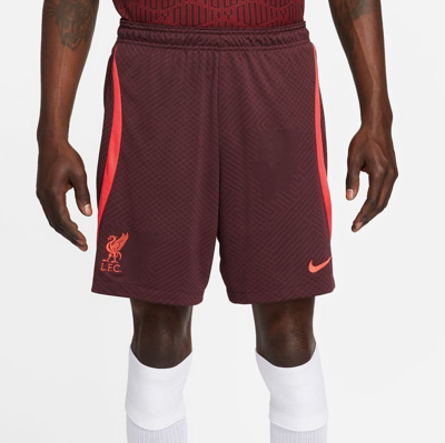 Shop Nike Maroon Liverpool 2022/23 Strike Performance Shorts In Red