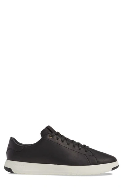 Shop Cole Haan Grandpro Low Top Sneaker In Black Oil Leather